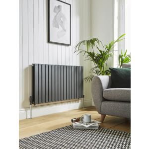 SALE Lux Heat Flat Anthracite Grey Vertical Radiator